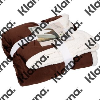 Vachtdeken 160 x 130 cm - bruin
