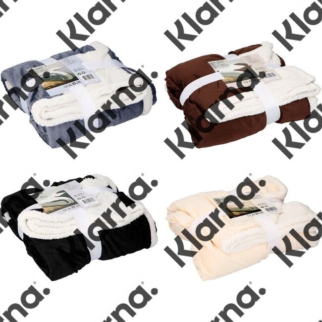 Vachtdeken 160 x 130 cm - bruin