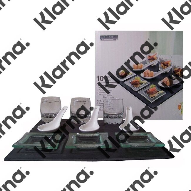 Cuisine Performance Aperitief-, tapasset leisteen (10 delig)