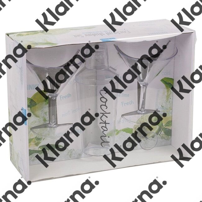 Cocktail mixer set 4 delig