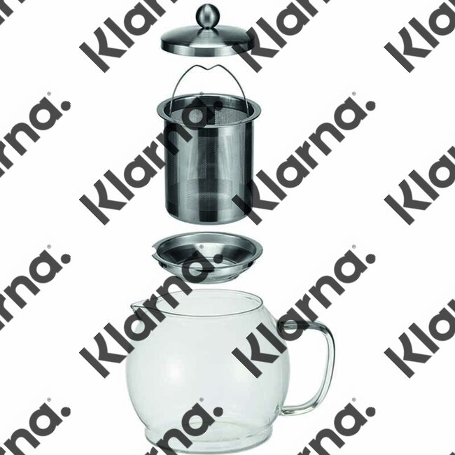 Haushalt International Glazen Theepot met filter - 1.2 liter