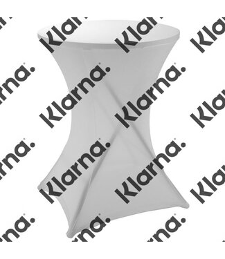 Statafelrok - stretch wit - Ø80 x 110cm