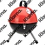 BBQ Kogel Barbecue - rood - Ø 32cm