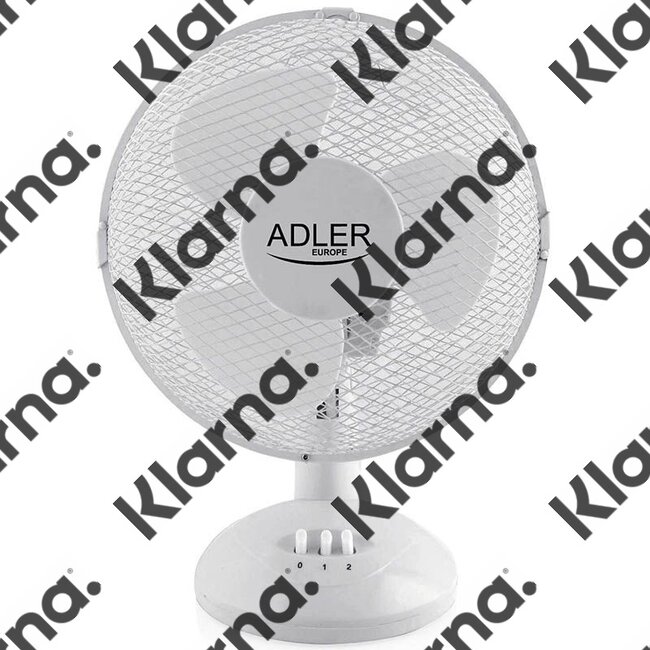 Adler AD7302 - Tafelventilator wit - 23cm