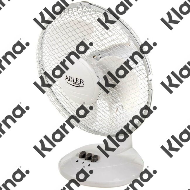 Adler AD7302 - Tafelventilator wit - 23cm