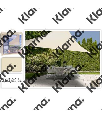 Ambiance Schaduwdoek driehoek 360x360x360 - off white