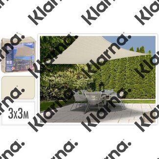 Ambiance Schaduwdoek vierkant 3 x 3 meter - off white