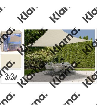 Ambiance Schaduwdoek vierkant 3 x 3 meter - off white