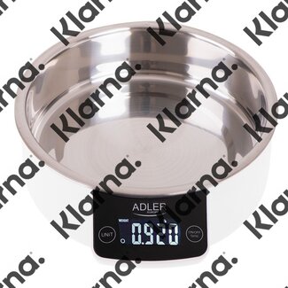 Adler AD3166 - keukenweegschaal met ingebouwde kom