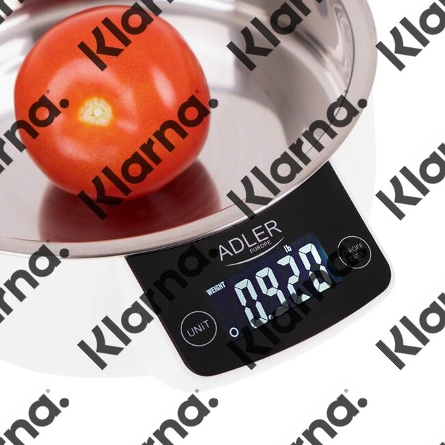 Adler AD3166 - keukenweegschaal met ingebouwde kom