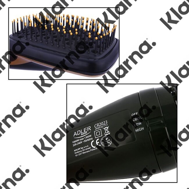 Adler AD2023 - Haarstylingsborstel - 2in1