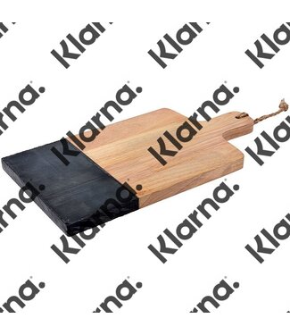 Excellent Houseware. Snijplank natuursteen-hout 37x19cm
