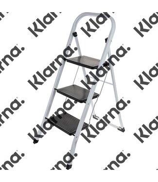Excellent Houseware. Keukentrap inklapbaar - 3 treden - metaal - max 150kg