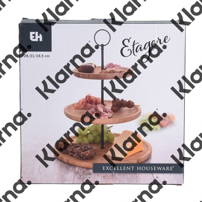 Excellent Houseware. Etagere bamboe - 3 laags