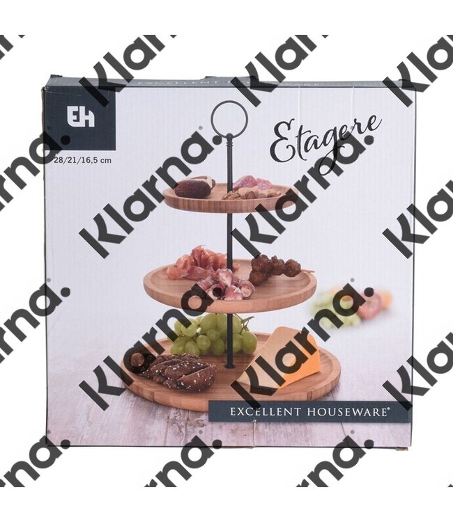Excellent Houseware. Etagere bamboe - 3 laags