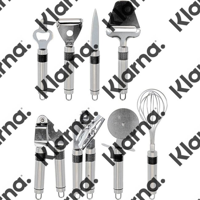 Excellent Houseware. Keukenset RVS - 9 delig