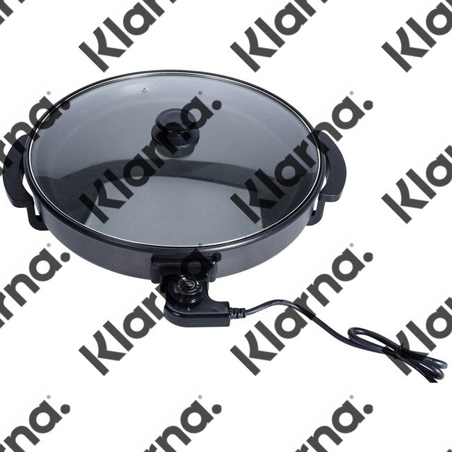 Excellent Houseware. Elektrische hapjespan met glazen deksel - 40cm