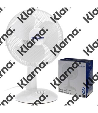 Excellent Electrics Ventilator tafelmodel wit 30cm
