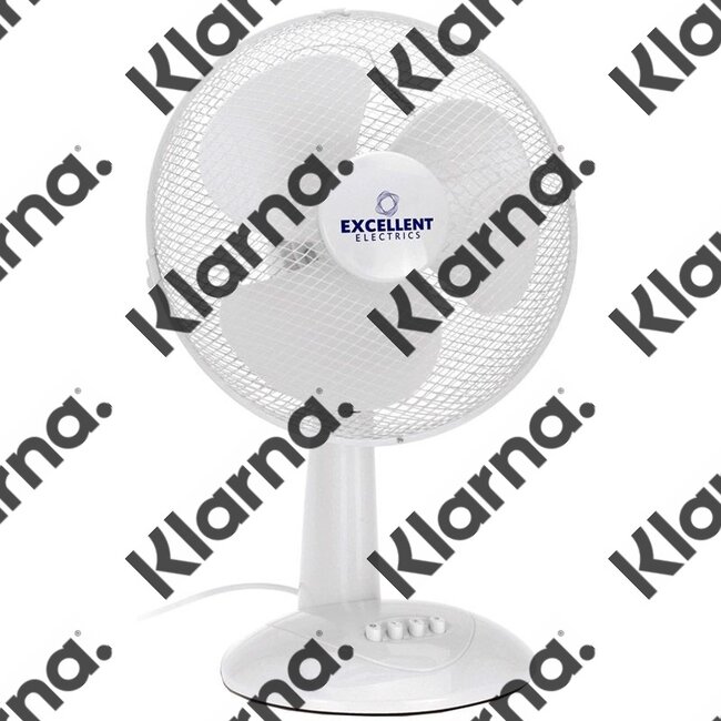 Excellent Electrics Ventilator tafelmodel wit 30cm