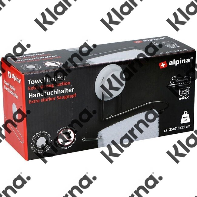 Alpina Handdoekhouder met zuignap