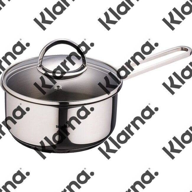 Bergner Classic Steelpan met deksel - RVS - Ø16 cm - 1,35L
