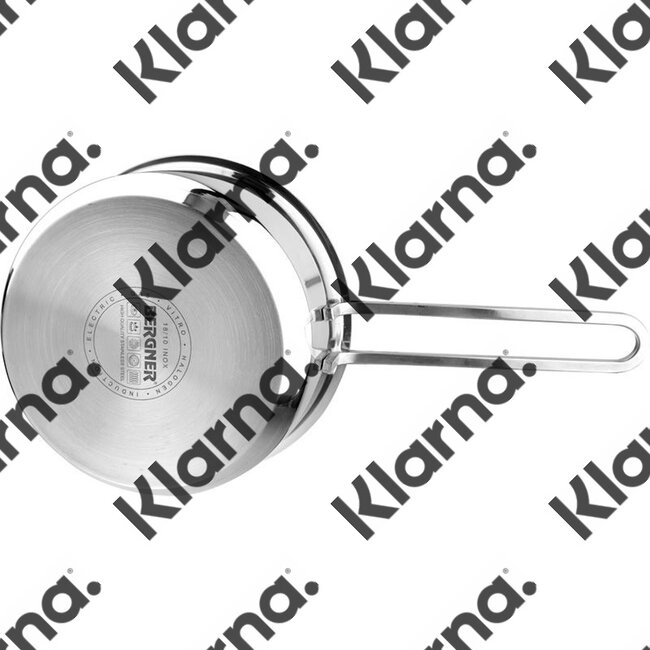 Bergner Classic Steelpan met deksel - RVS - Ø16 cm - 1,35L