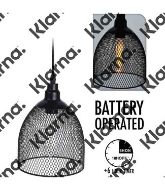 Home&Styling Hanglamp - draad - met timer - bolvorm