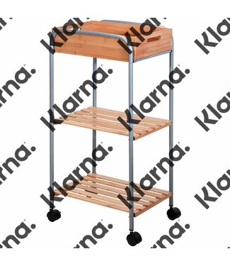 Bathroom Solutions Badkamertrolley bamboe / metaal