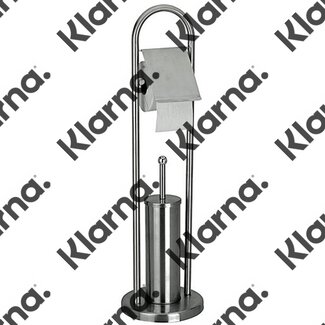 Bathroom Solutions Toiletrolhouder met toiletborstel RVS - mat