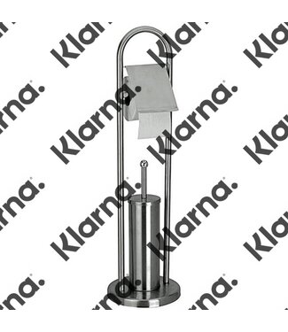 Bathroom Solutions Toiletrolhouder met toiletborstel RVS - mat