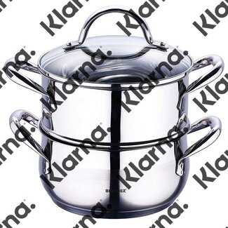 Bergner RVS 18/10 Stoompan 18cm - 2,2 liter