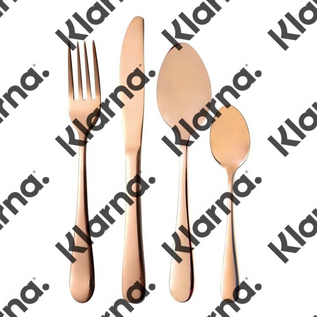 Bergner Bestekset Munich - 24 delig - koperkleur - glans