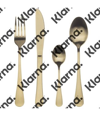 Bergner Bestekset Munich - 24 delig - goud - mat