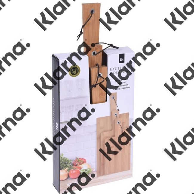 Excellent Houseware. Snijplanken bamboe - set van 3