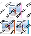 Bestway Luchtbed multicolor 183x69cm