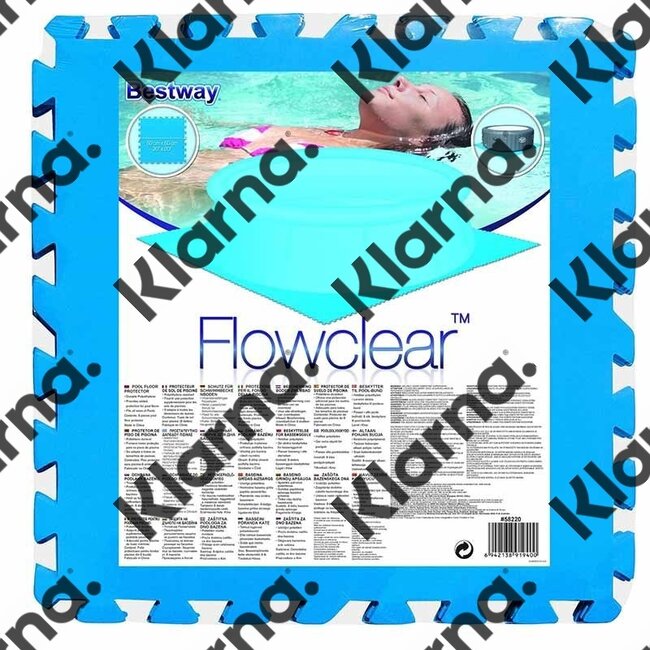 Bestway Flowclear - set van 9 vloertegels