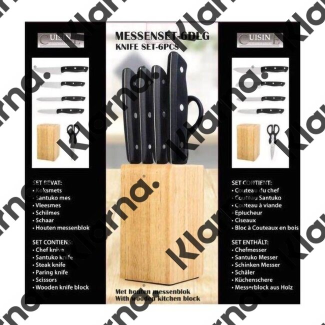 Cuisine Performance Messenset in houten blok