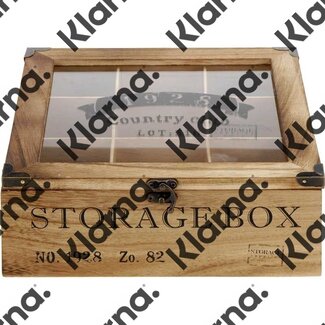 Houten theekist Country Club