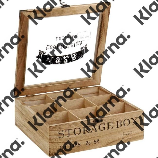 Houten theekist Country Club