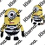 Despicable Me3 Pluche Knuffel Minions Jail Carl 37cm