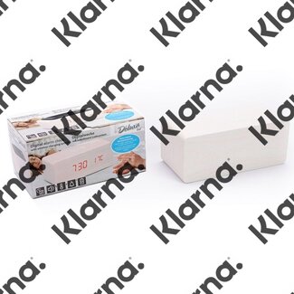 Deluxa Digitale Wekker met draadloos oplaadsysteem - wit