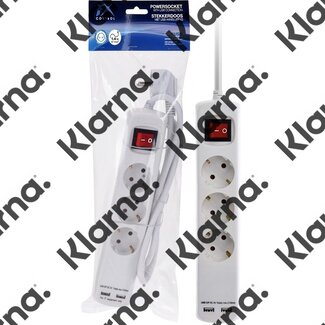 FXcontrol Stekkerdoos 3V - RA - 2x USB - 1.40m - 3x1.5mm