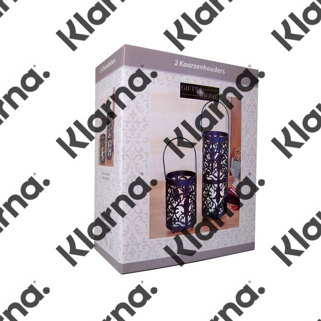 Gifts@Home Kaarsenhouders - nostalgie - set van 2
