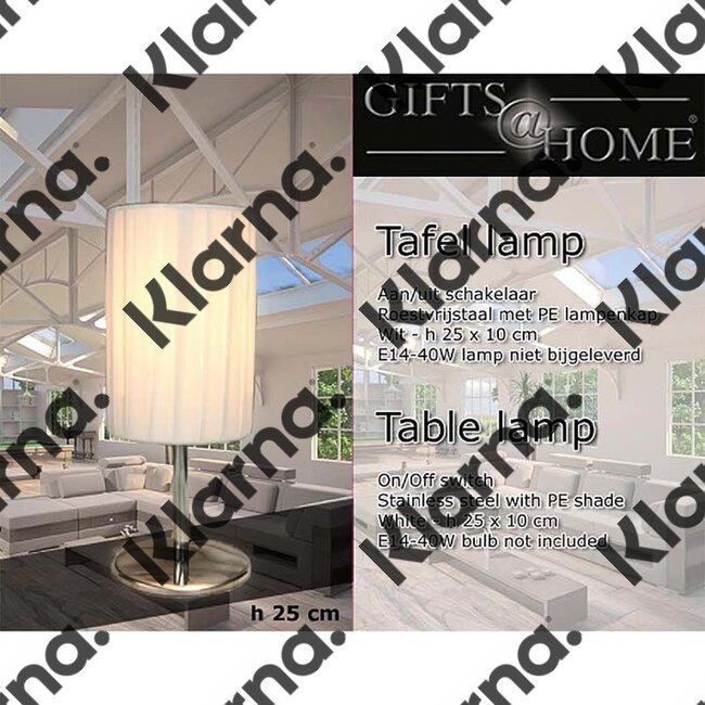 Gifts@Home Tafellamp met ronde kap