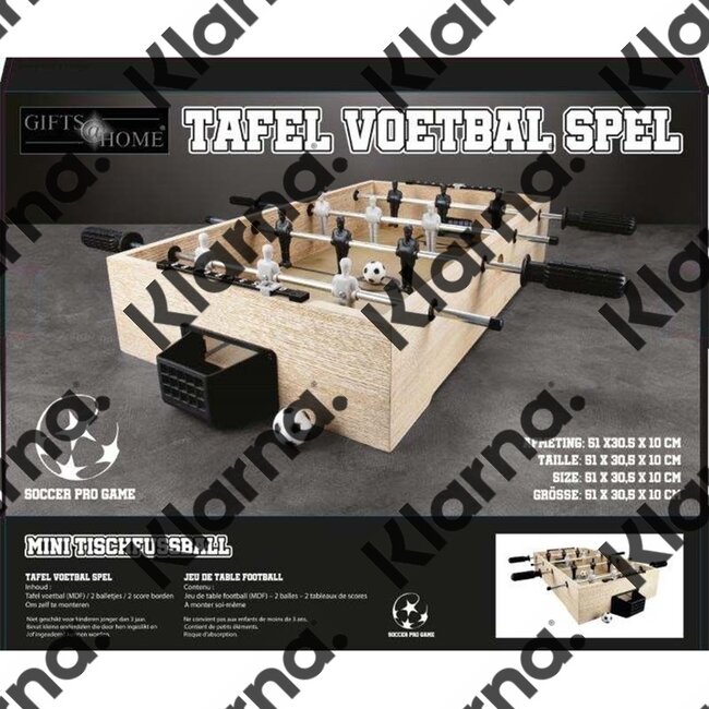 Gifts@Home Houten Tafelvoetbalspel