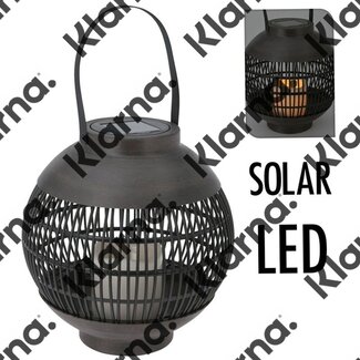 Home&Styling Solar lantaarn LED 23 cm - basket