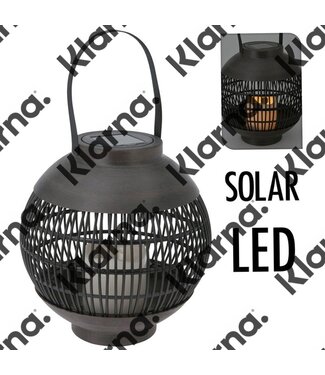 Home&Styling Solar lantaarn LED 23 cm - basket