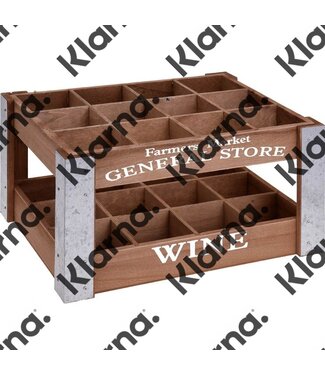 Home&Styling Houten Wijnfles-kist