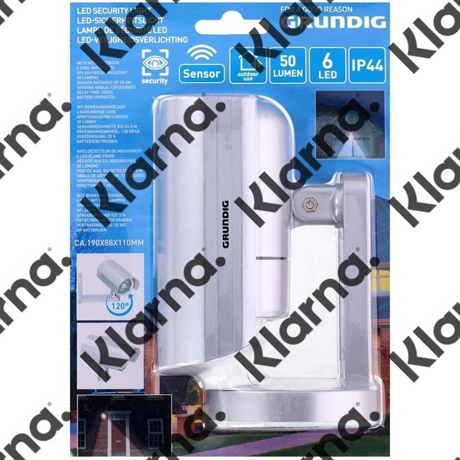 Grundig Veiligheidsverlichting - sensor - 50 lumen