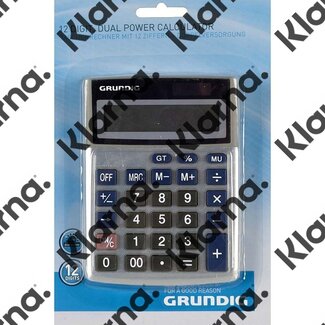 Grundig Calculator met dubbele voeding, 12 cijfers